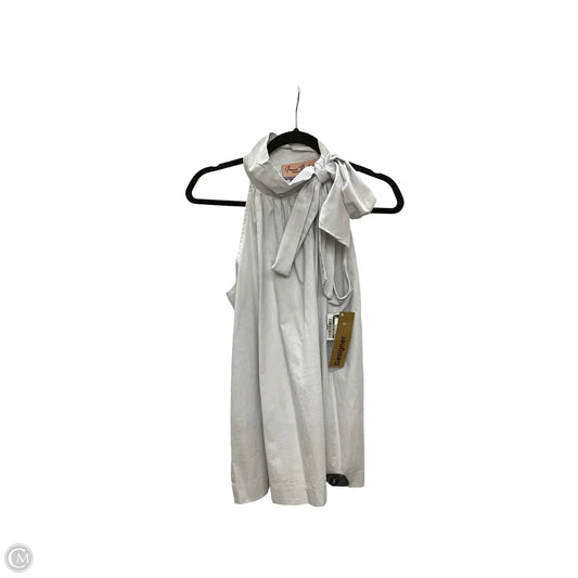 Designer Blouse Sleeveless By Grace Baker In Grey, Size: Xl
