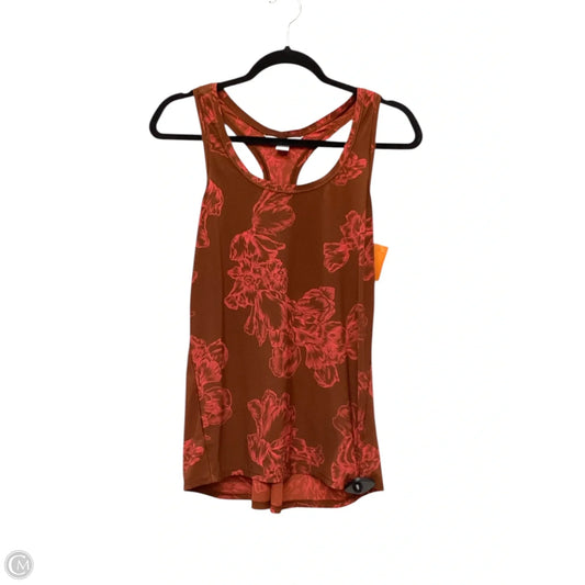 Athletic Tank Top By Athleta In Brown & Pink, Size: M