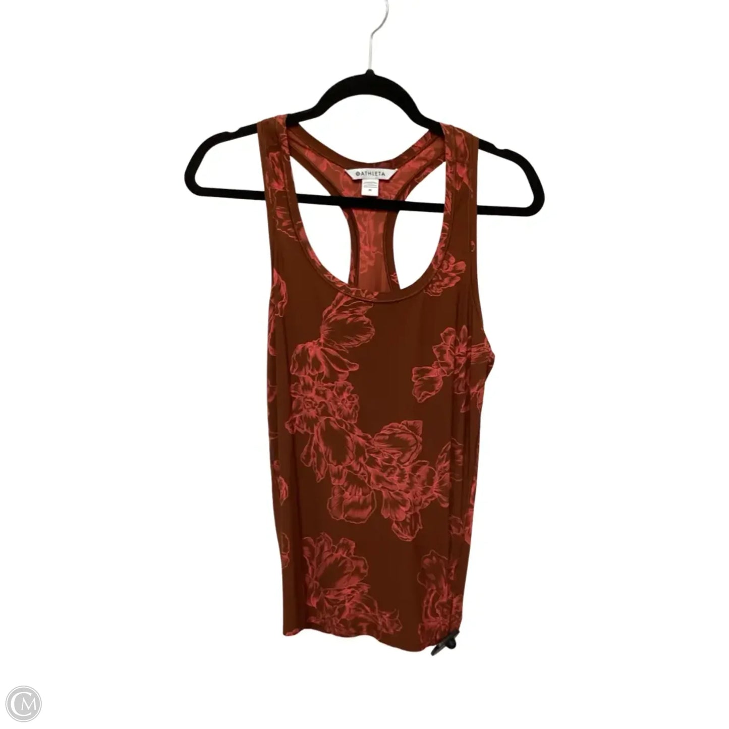 Athletic Tank Top By Athleta In Brown & Pink, Size: M
