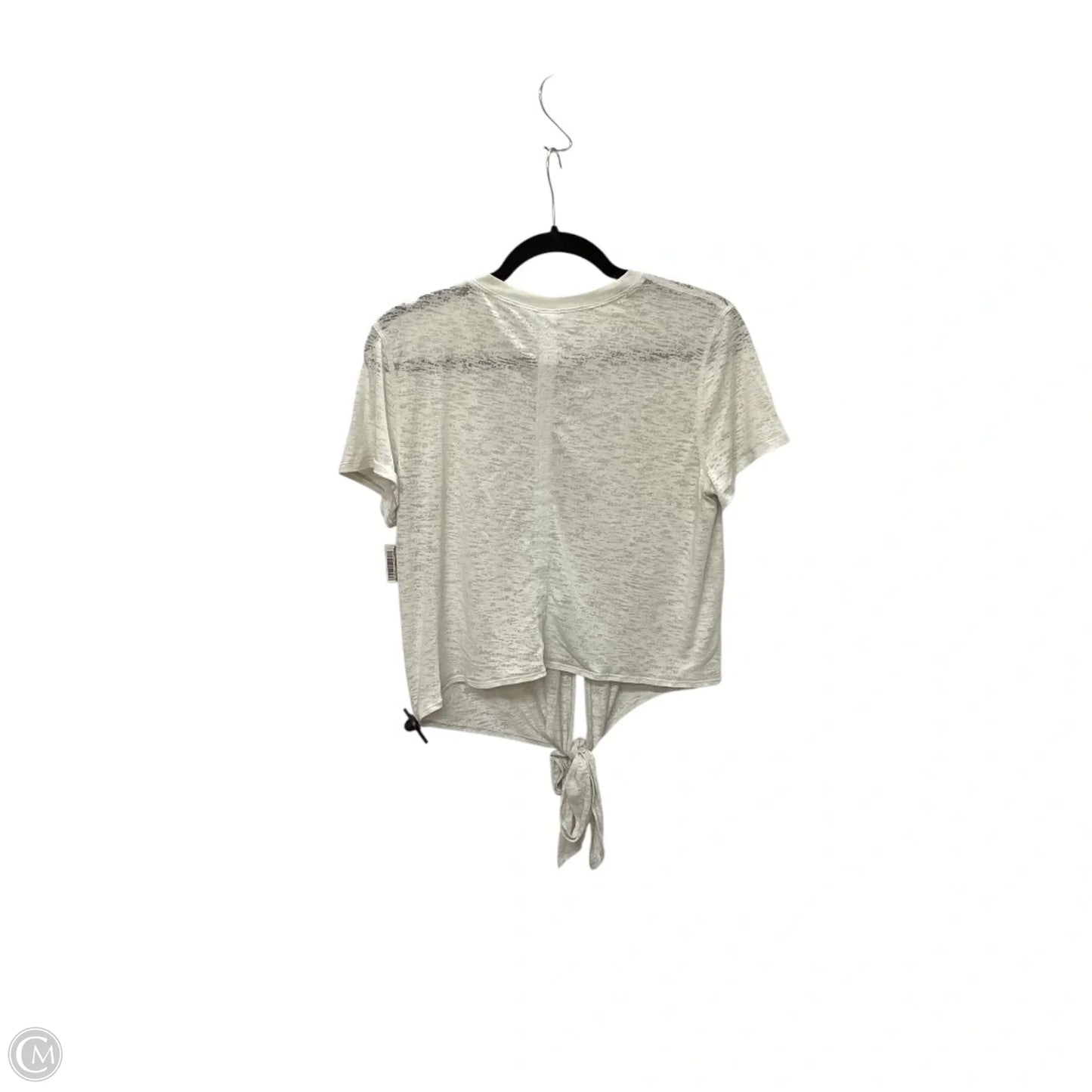 Athletic Top Short Sleeve By Lululemon In White, Size: 8