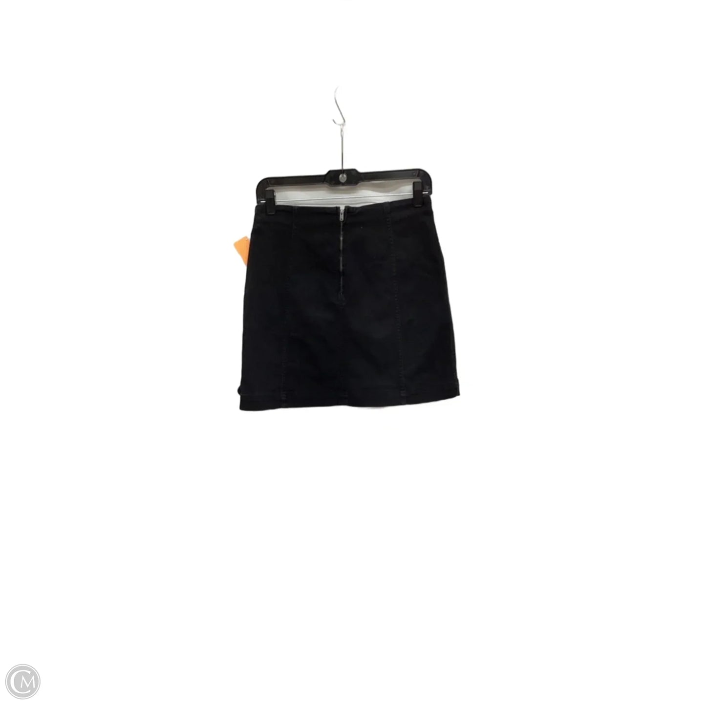 Skirt Mini & Short By Free People In Black Denim, Size: S