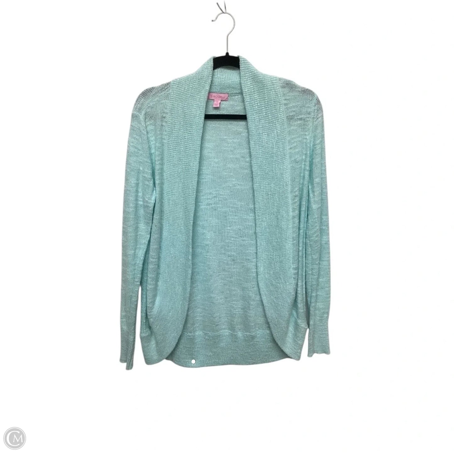 Cardigan Designer By Lilly Pulitzer In Aqua, Size: M