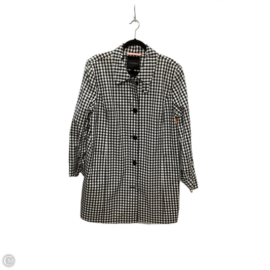 Coat Trench Coat By Talbots In Navy, Size: Xl