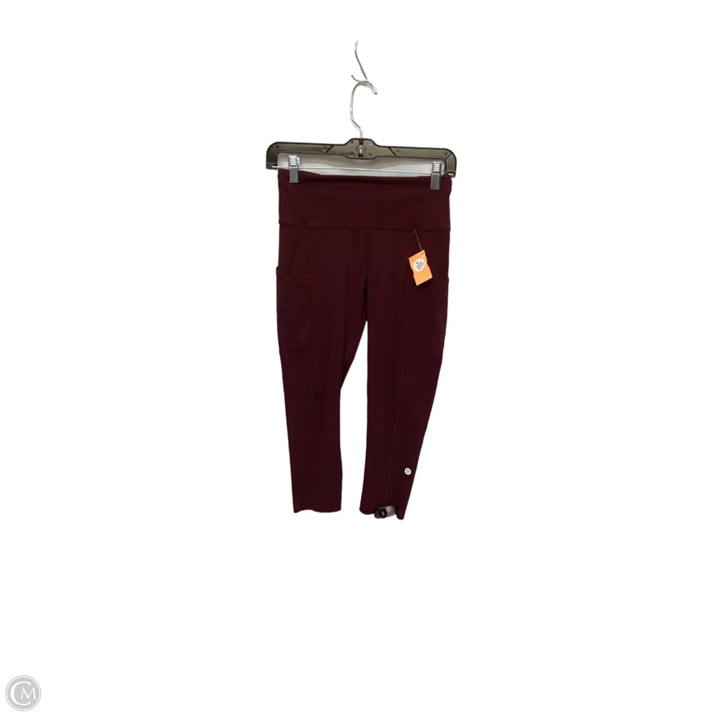 Athletic Capris By Lululemon In Red, Size: 6