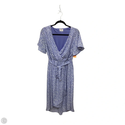 Dress Casual Short By Sienna Sky In Blue & White, Size: L