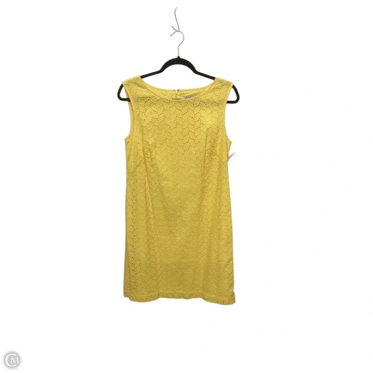 Dress Casual Midi By Loft In Yellow, Size: 6