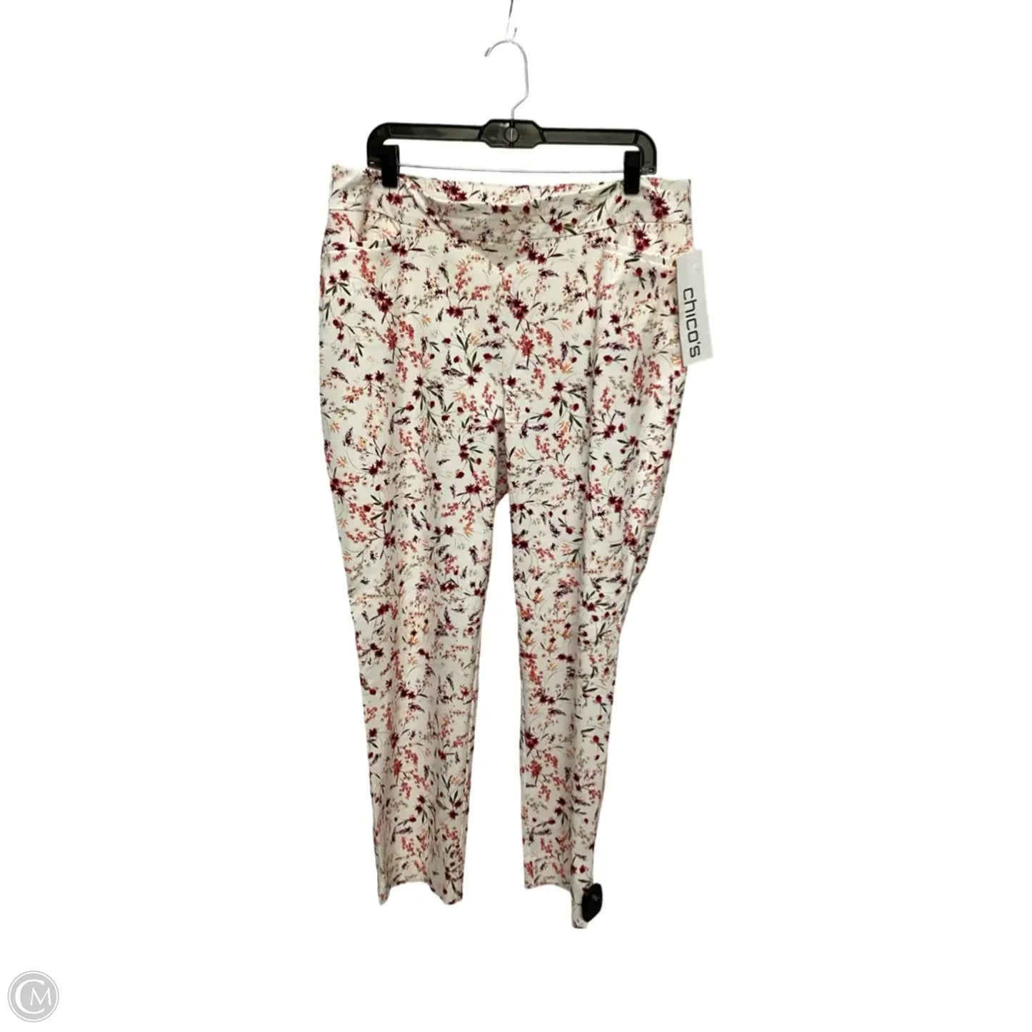 Pants Dress By Chicos In Floral Print, Size: L