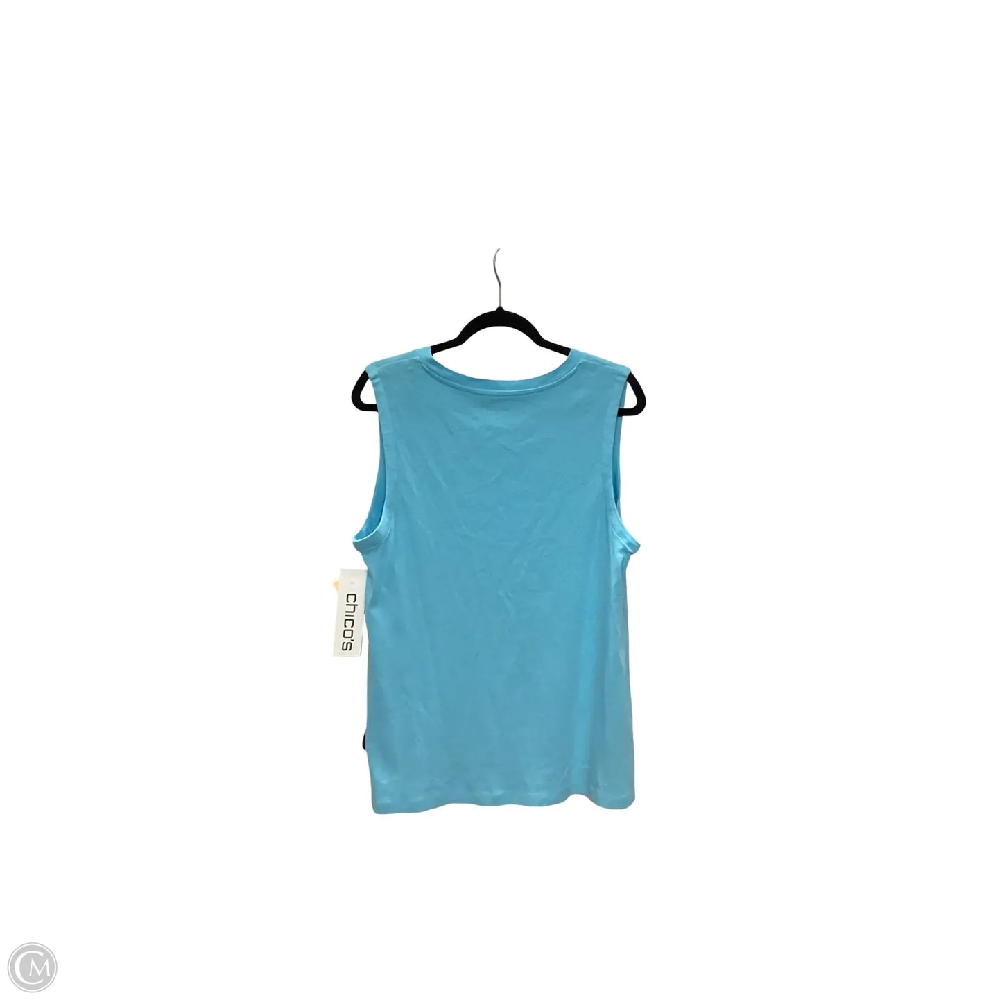 Top Sleeveless By Chicos In Blue, Size: L