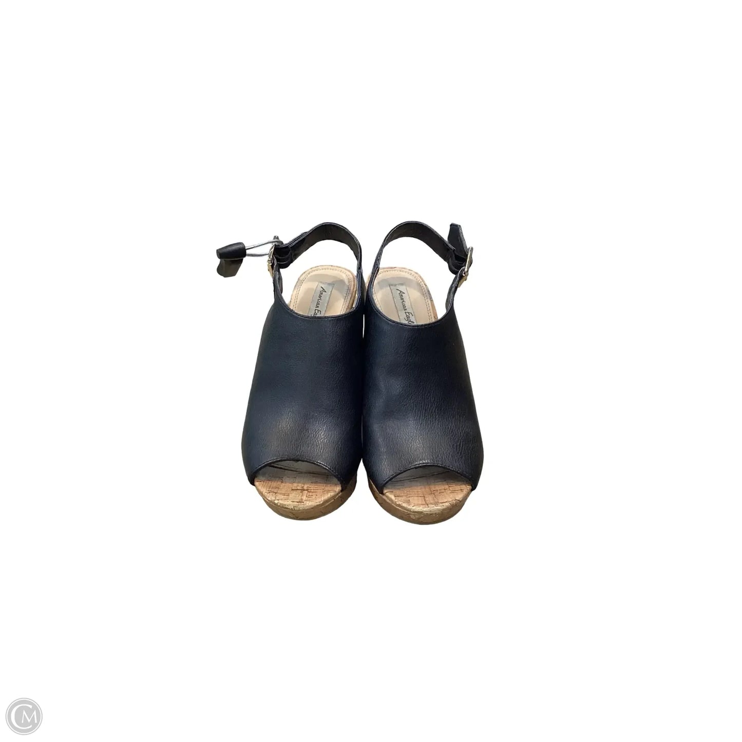 Sandals Heels Wedge By American Eagle In Black, Size: 8