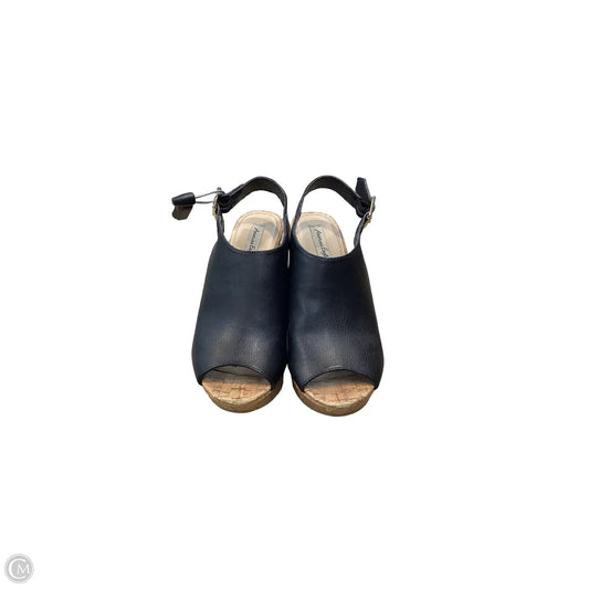 Sandals Heels Wedge By American Eagle In Black, Size: 8