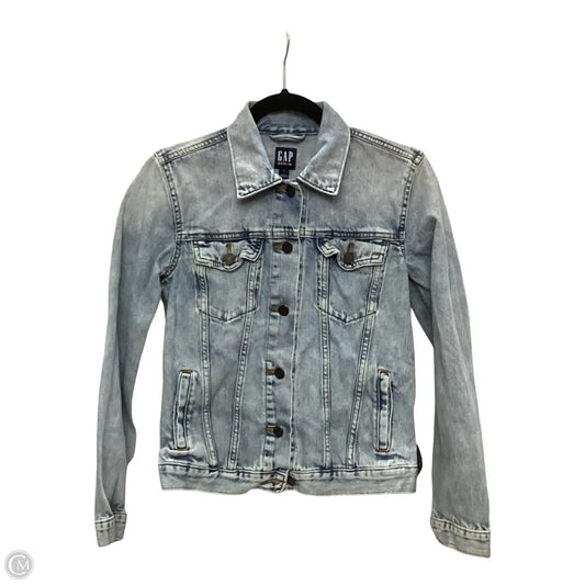 Jacket Denim By Gap In Blue Denim, Size: S