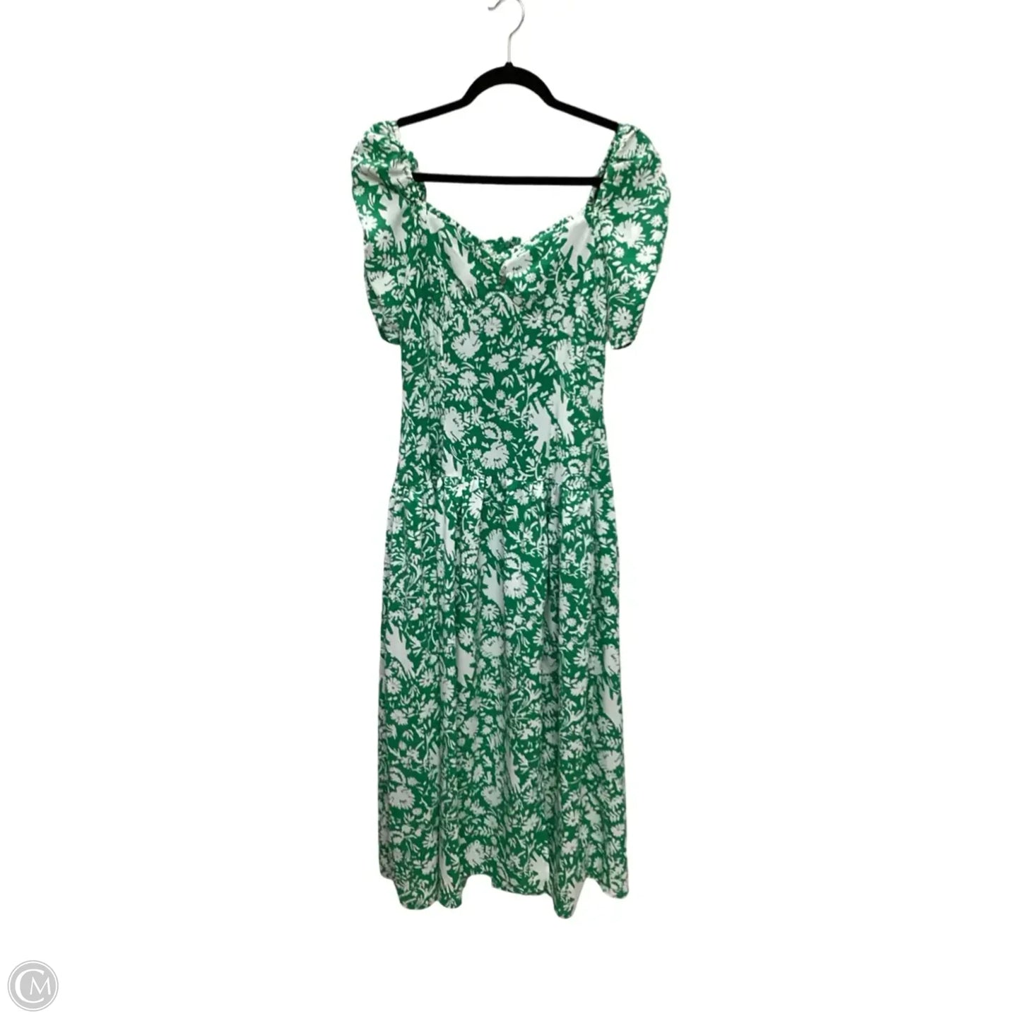 Dress Casual Maxi By Entro In Green & White, Size: S
