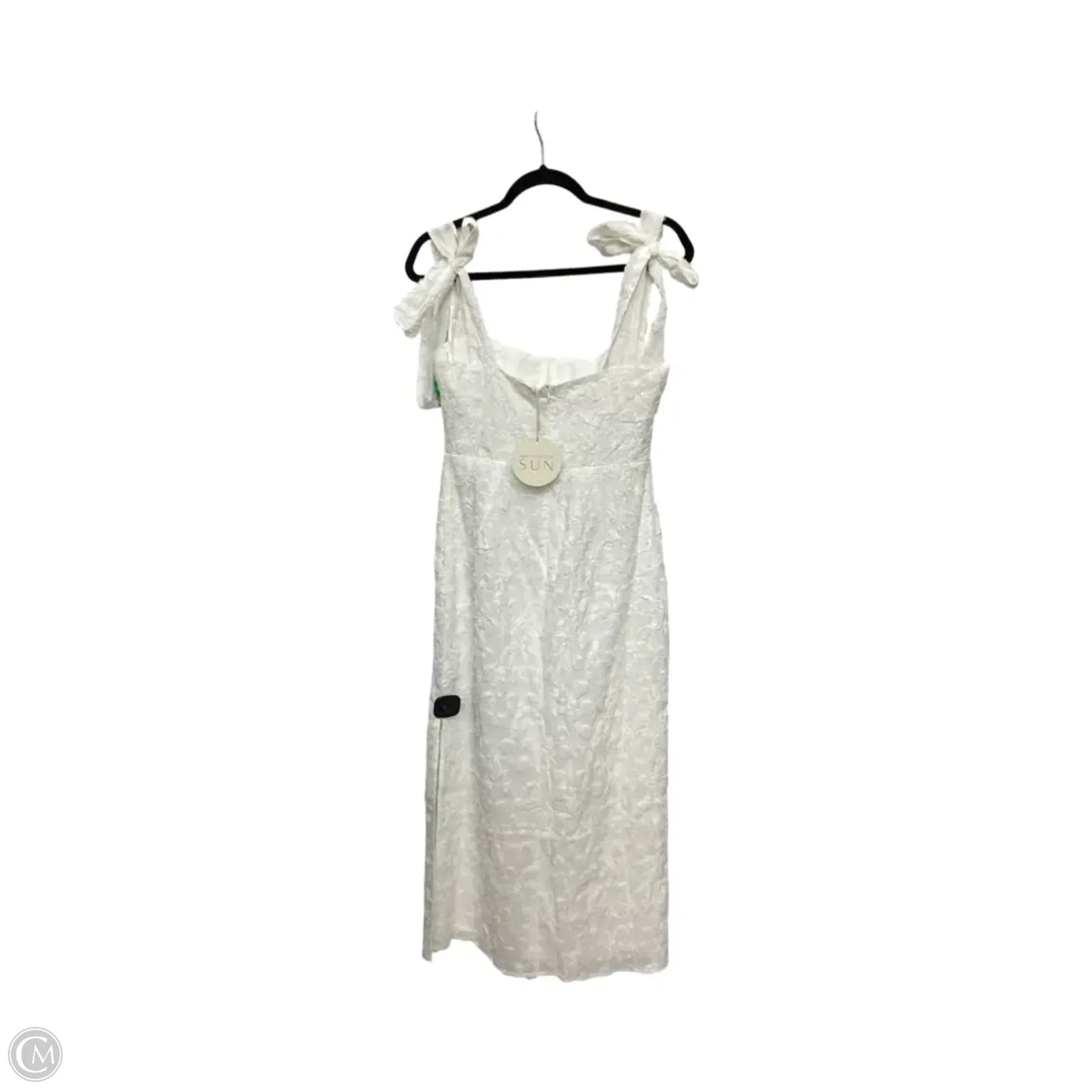 Dress Party Midi By Here Comes The Sun In White, Size: M