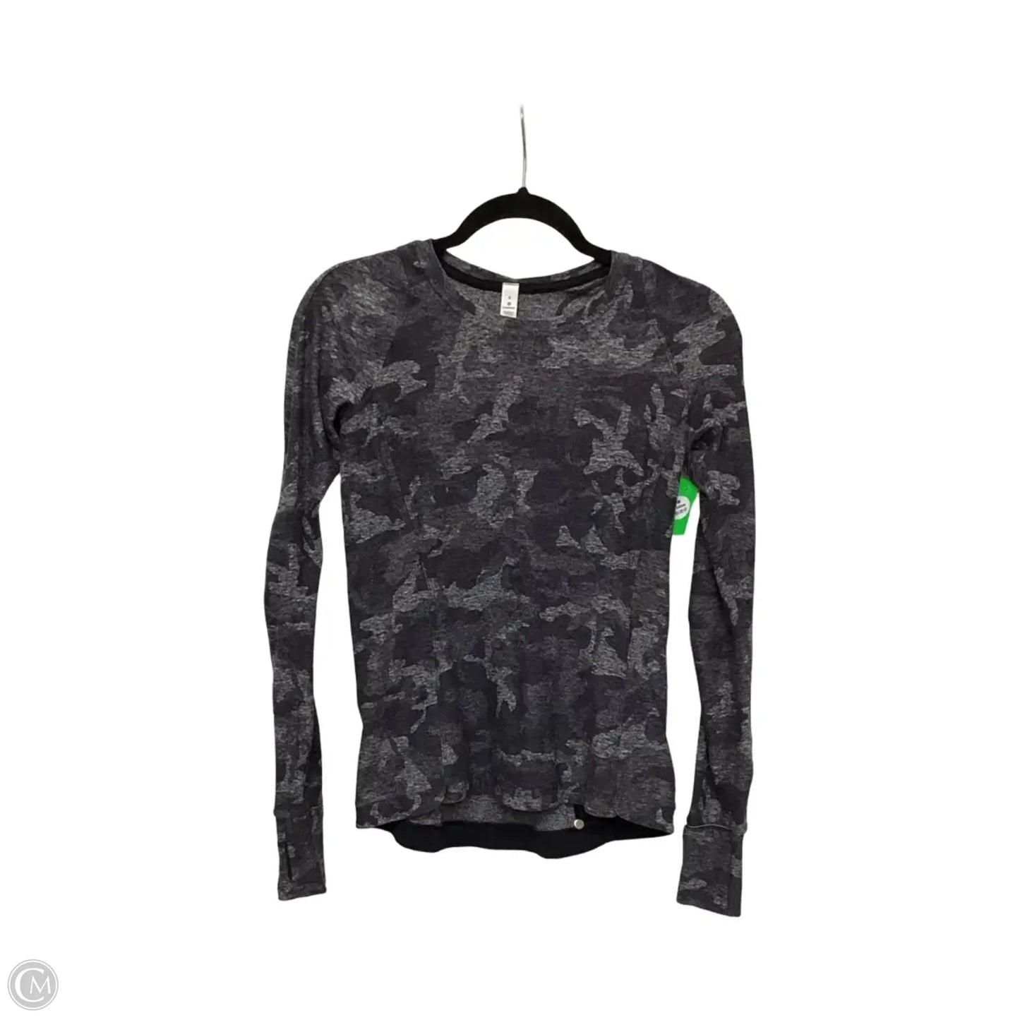 Athletic Top Long Sleeve Crewneck By Lululemon In Camouflage Print, Size: 6