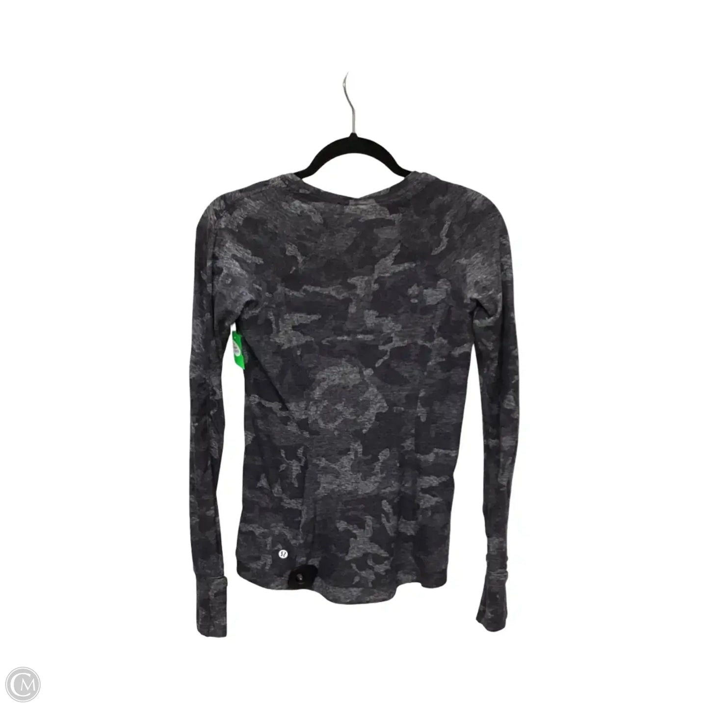 Athletic Top Long Sleeve Crewneck By Lululemon In Camouflage Print, Size: 6