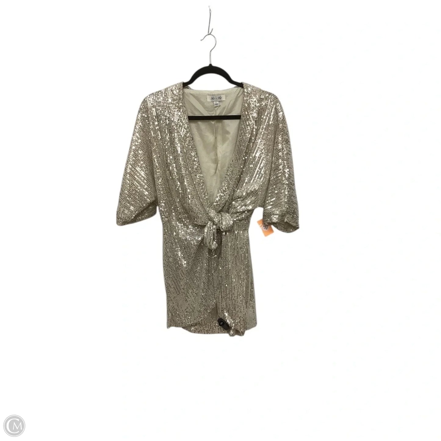 Romper By She + Sky In Gold, Size: L