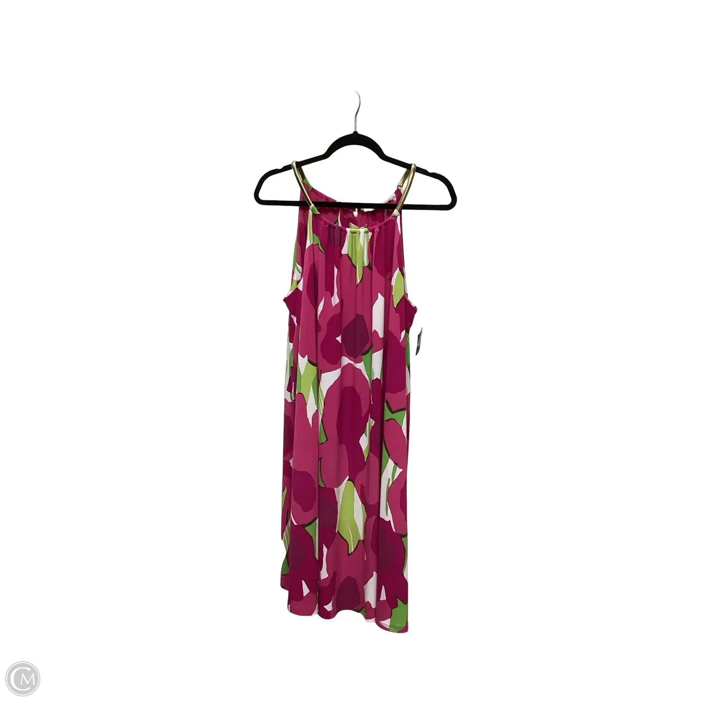 Dress Casual Midi By Michael By Michael Kors In Pink, Size: L