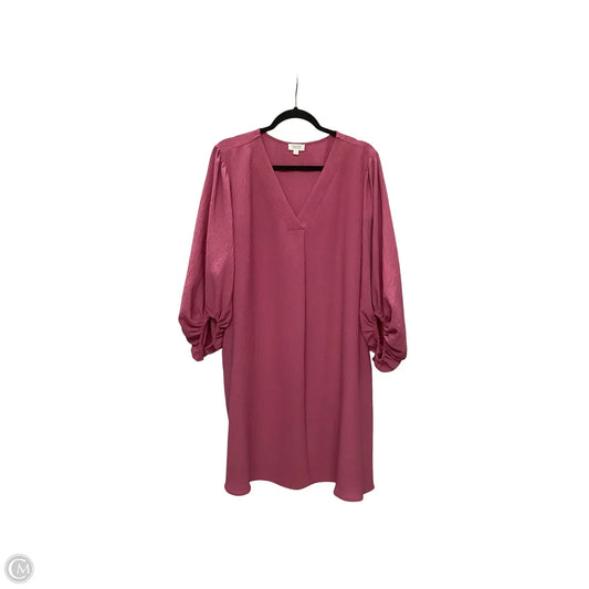 Dress Casual Short By Oddi In Pink, Size: 1x