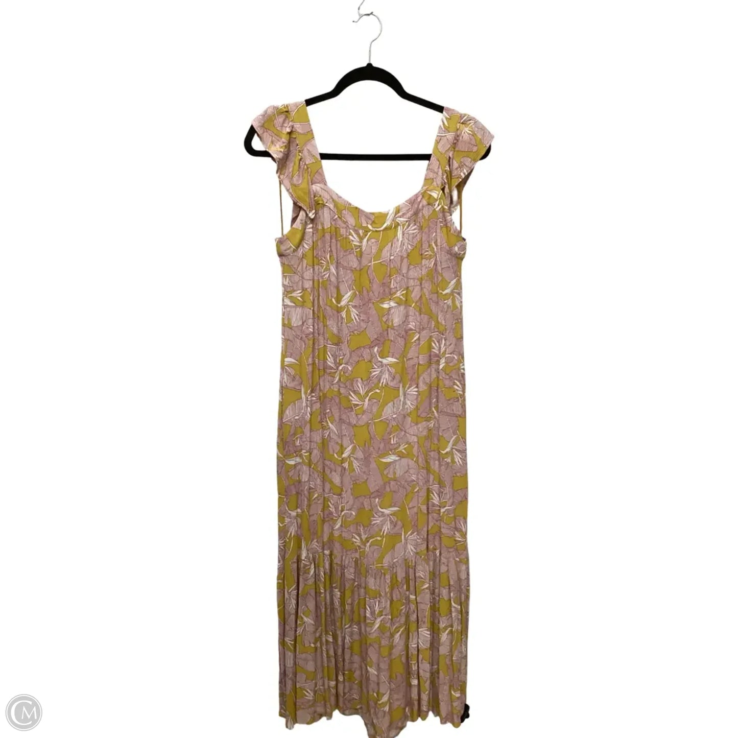 Dress Casual Maxi By Knox Rose In Red & Yellow, Size: M