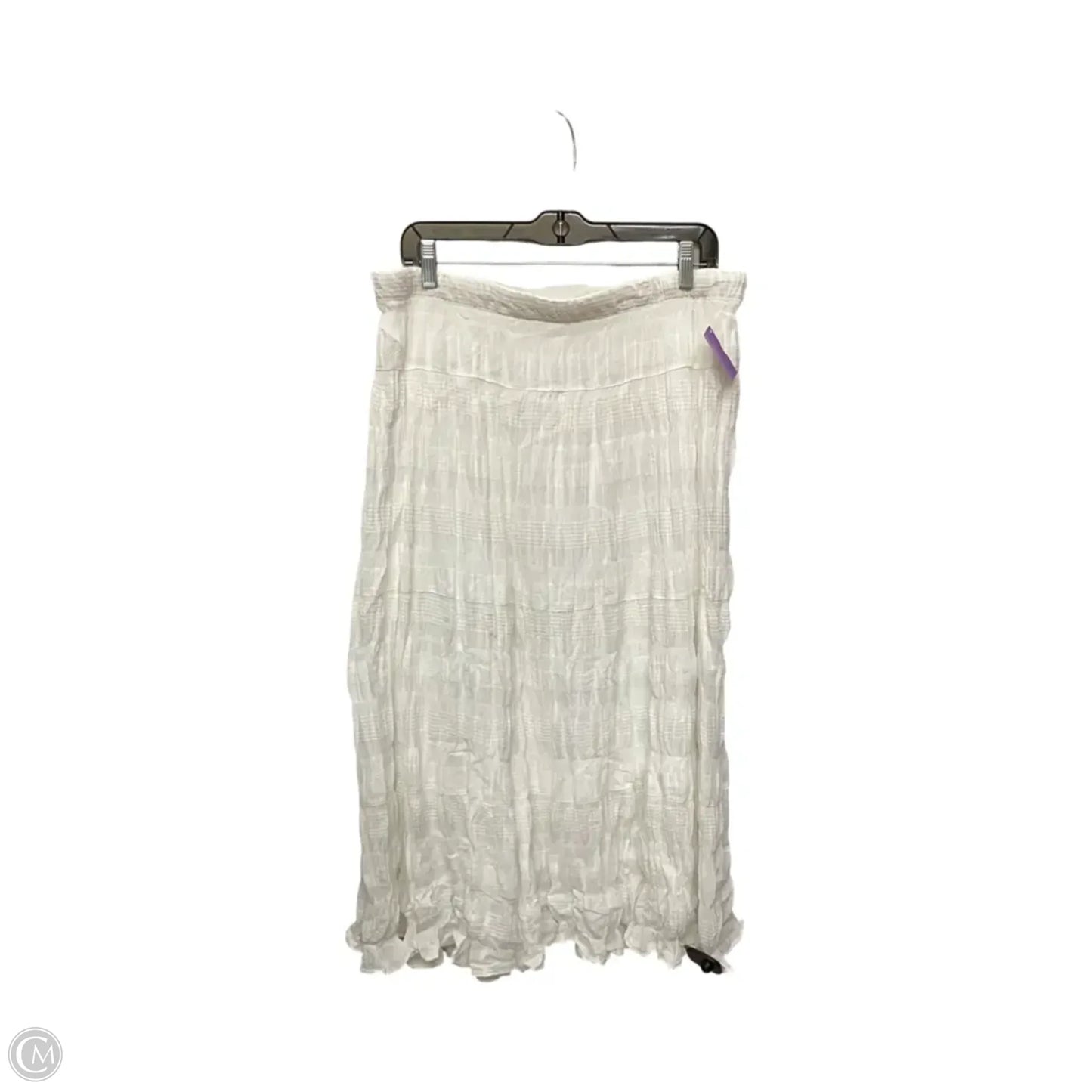 Skirt Maxi By Max Studio In White, Size: Xl