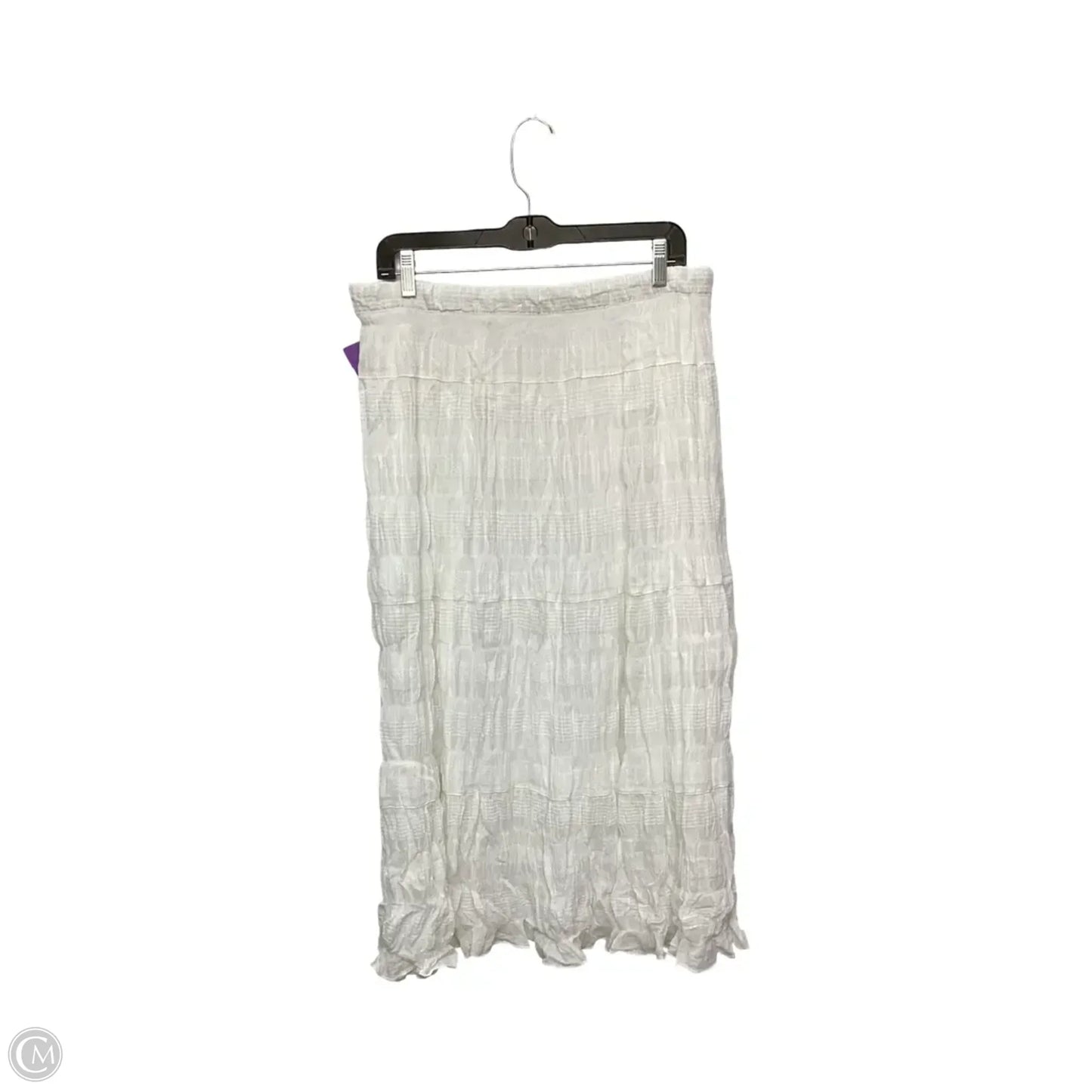 Skirt Maxi By Max Studio In White, Size: Xl