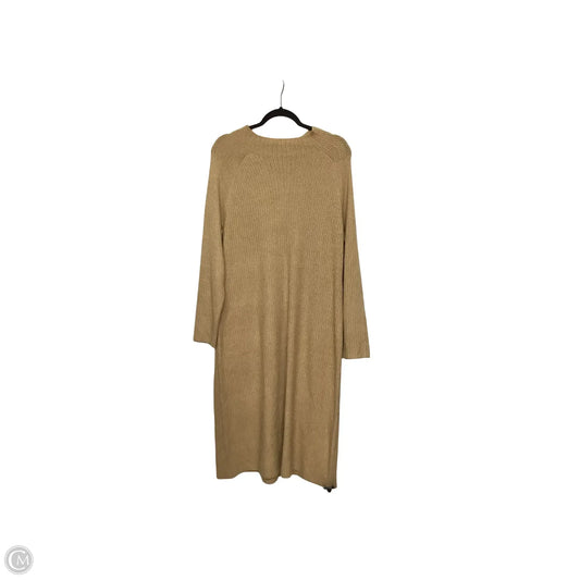 Dress Casual Midi By Talbots In Tan, Size: Xlp
