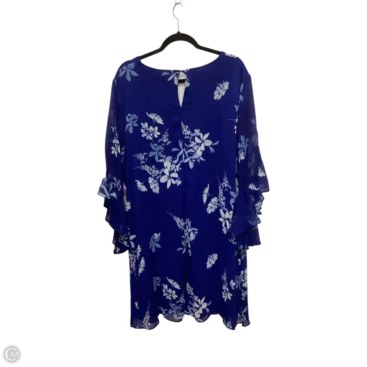 Dress Casual Short By Calvin Klein In Blue, Size: 16