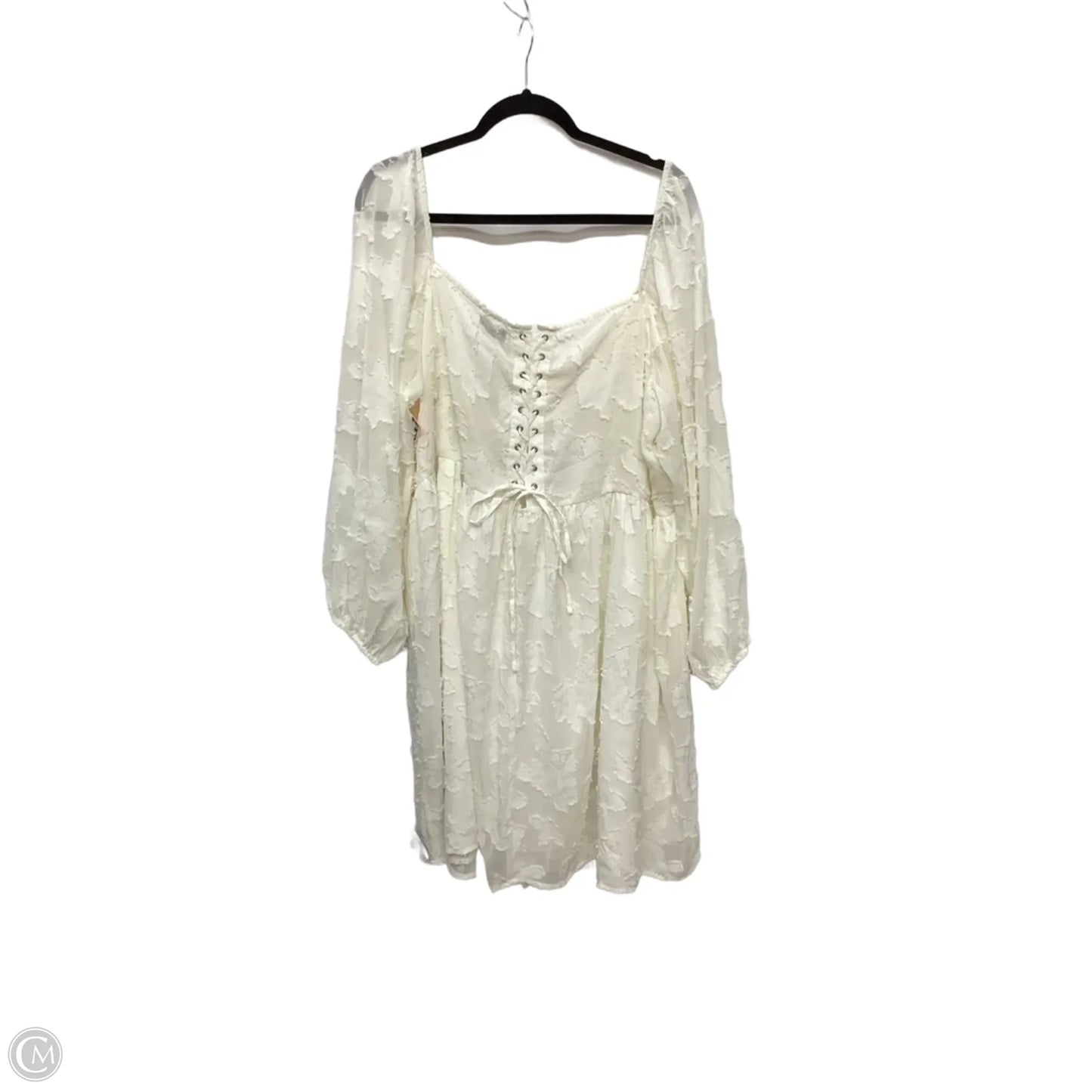 Dress Casual Maxi By Boohoo Boutique In White, Size: 3x