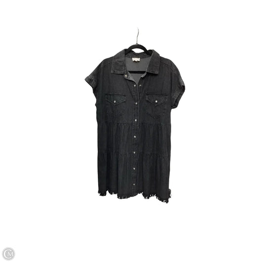 Dress Casual Short By Entro In Black Denim, Size: L