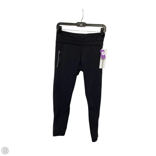 Athletic Leggings By Lululemon In Black, Size: 10
