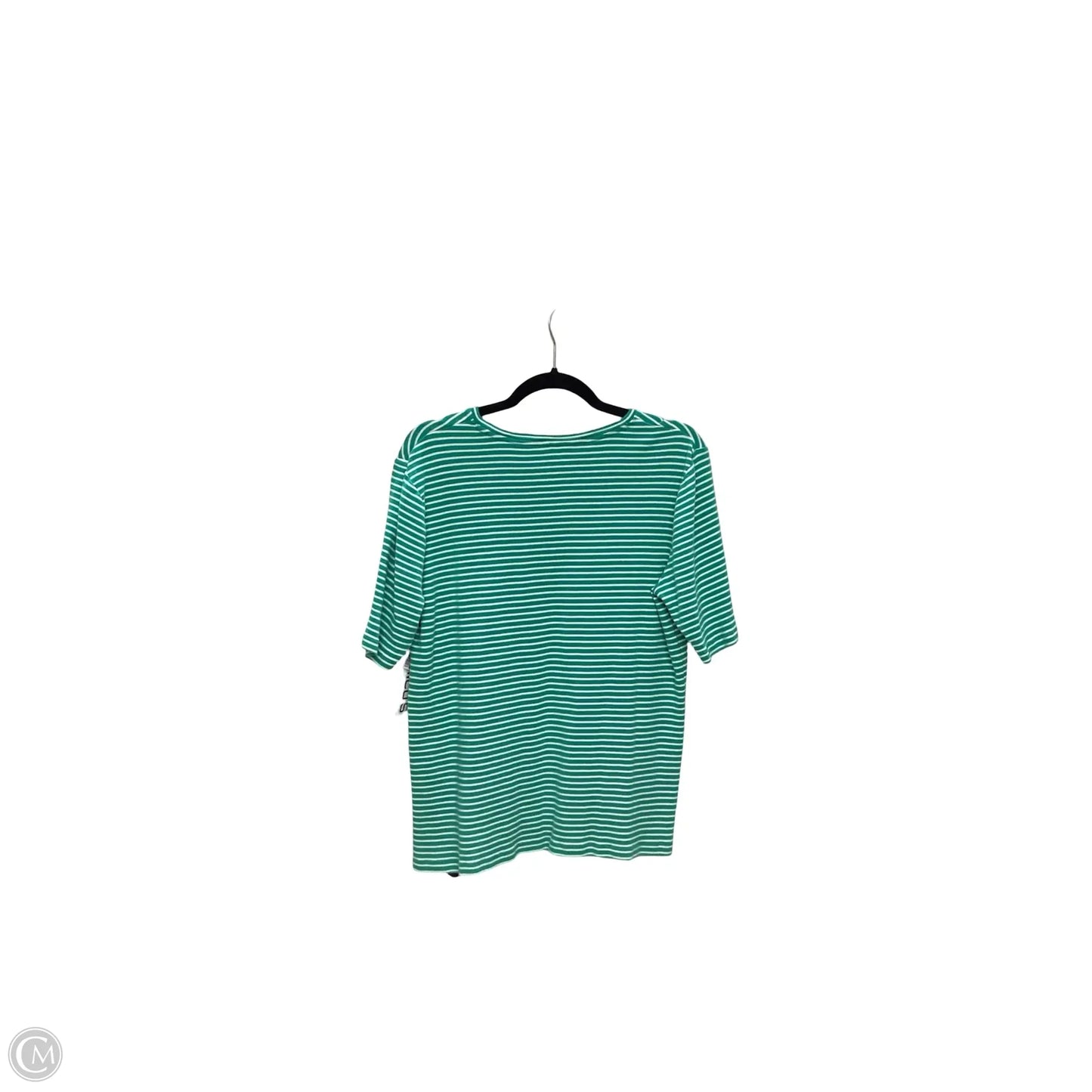 Top Short Sleeve Basic By Chicos In Green, Size: L