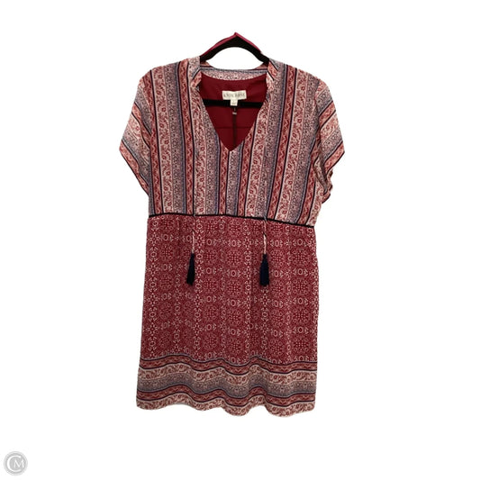 Dress Casual Short By Knox Rose In Red, Size: L