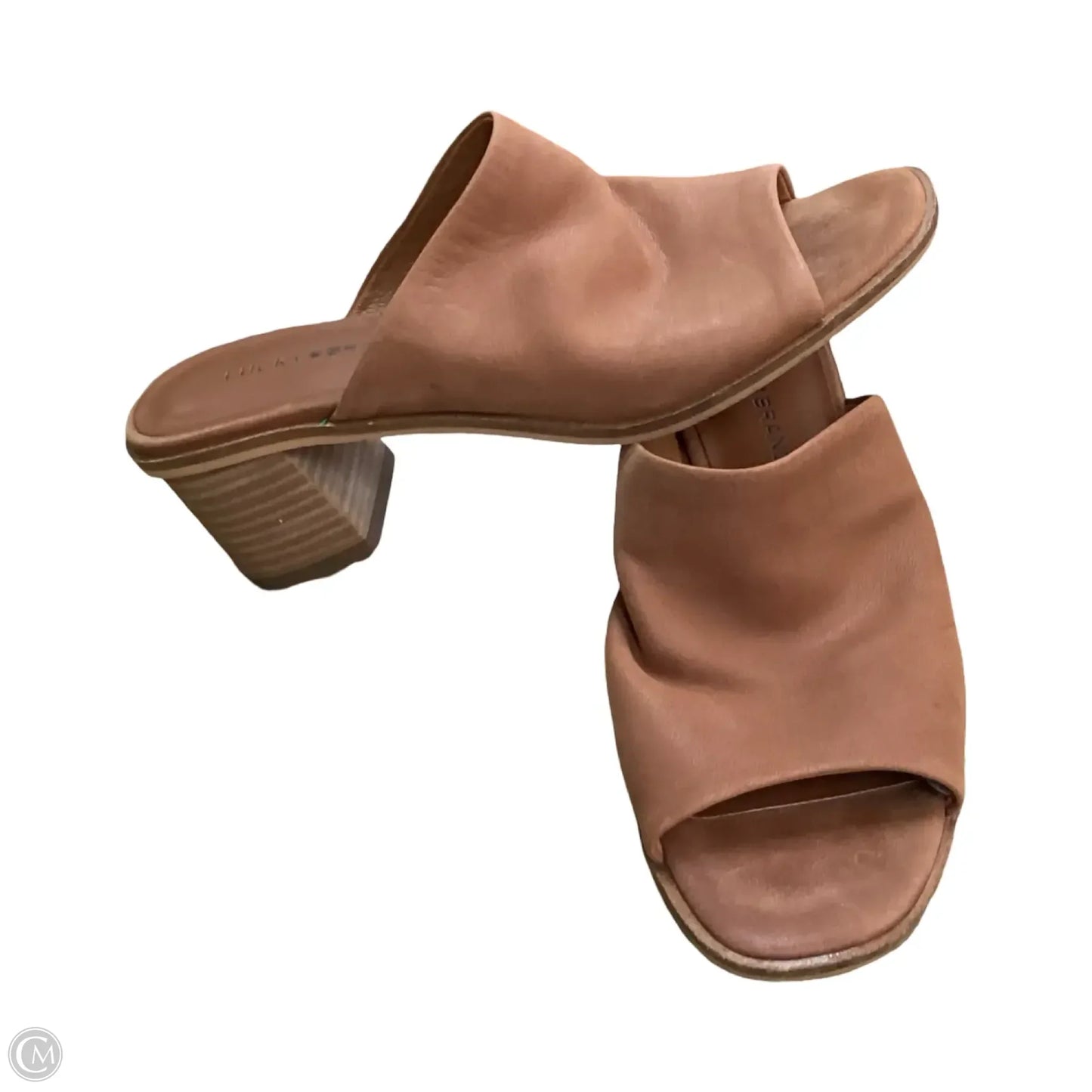 Sandals Heels Block By Lucky Brand In Brown, Size: 6