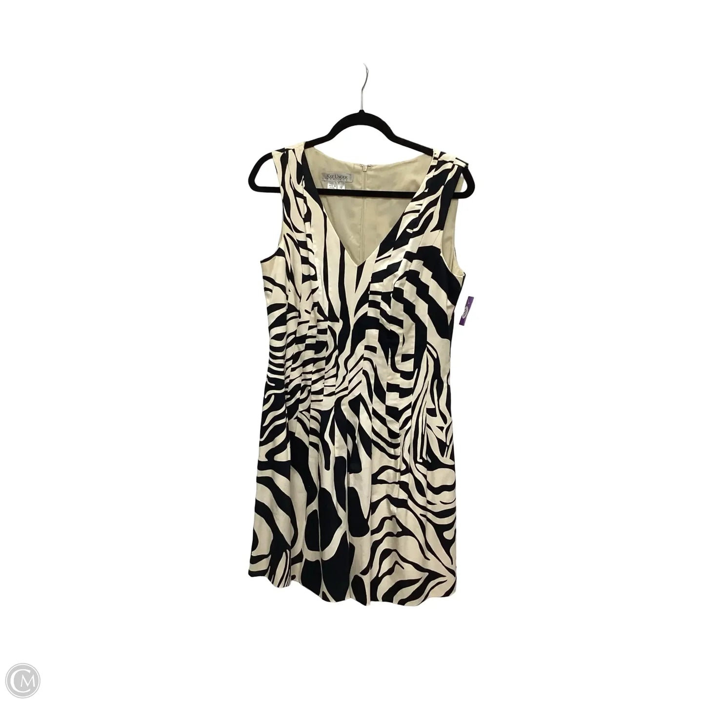 Dress Casual Short By Kay Unger In Cream, Size: 12