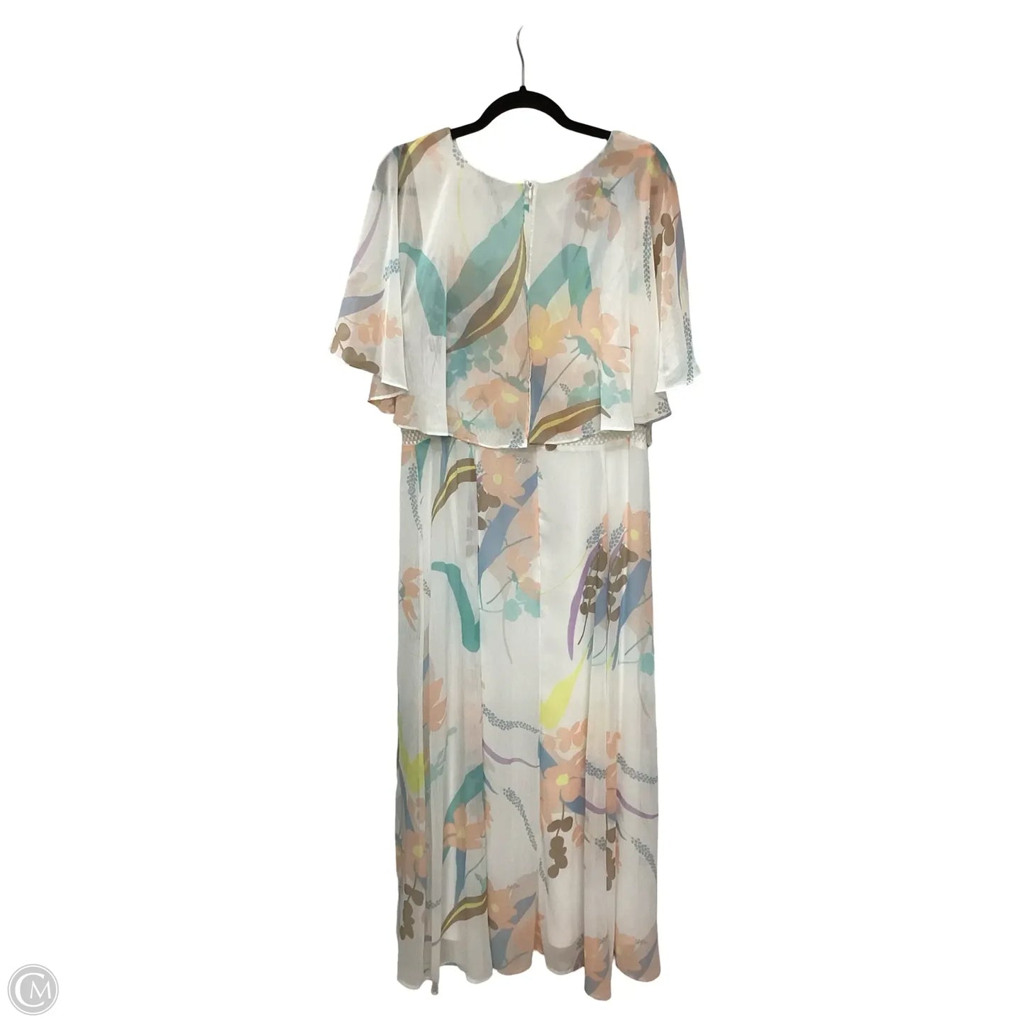 Dress Casual Maxi By Calvin Klein In Floral Print, Size: Xl