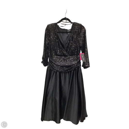 Dress Party Midi By Jessica Howard In Black & Brown, Size: 12