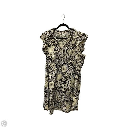 Dress Casual Short By Umgee In Black & Cream, Size: 1x