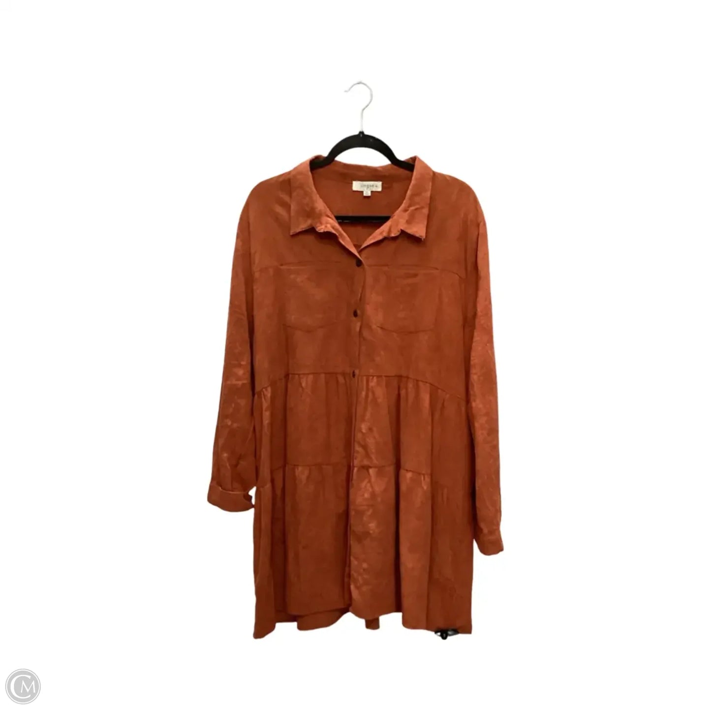 Dress Casual Short By Umgee In Orange, Size: 1x