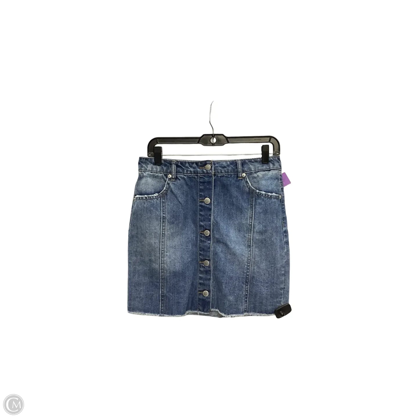 Skirt Mini & Short By Highway In Blue Denim, Size: 6