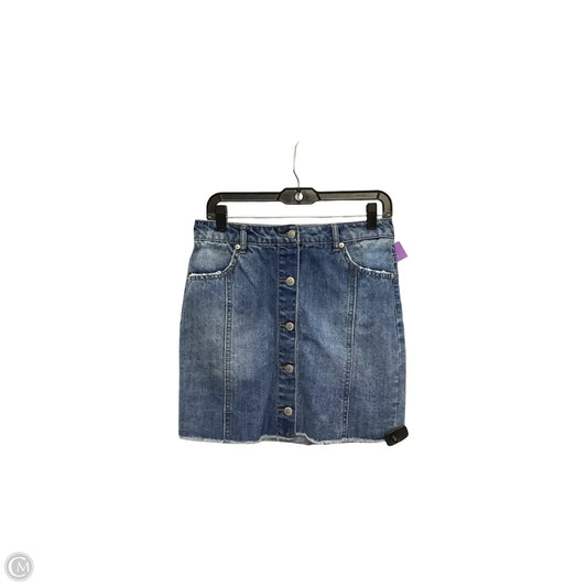 Skirt Mini & Short By Highway In Blue Denim, Size: 6