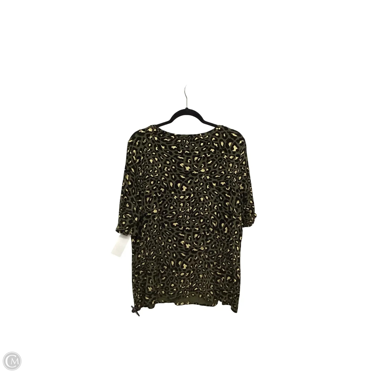 Blouse Short Sleeve By Chicos In Animal Print, Size: Xl