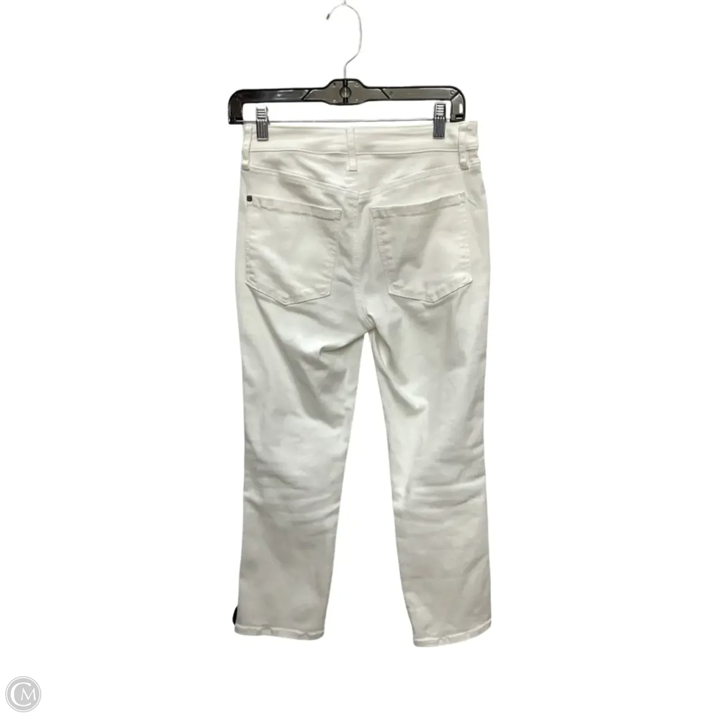 Jeans Straight By Chicos In White Denim, Size: Xs