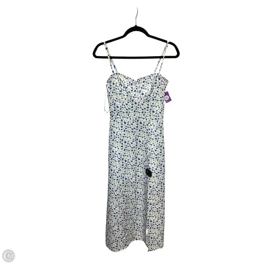 Dress Casual Midi By French Connection In Blue & White, Size: 2