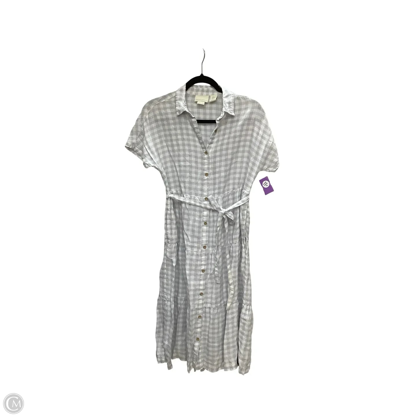 Dress Casual Midi By Cynthia Rowley In Grey & White, Size: Xs
