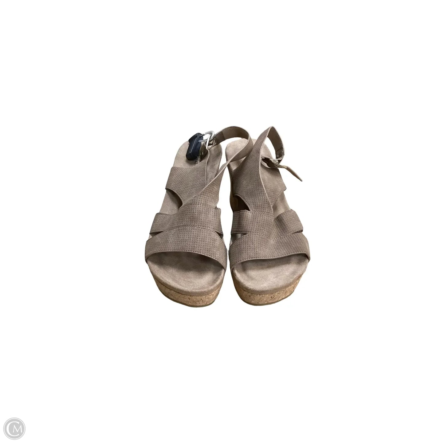 Sandals Heels Wedge By Pierre Dumas In Brown, Size: 10