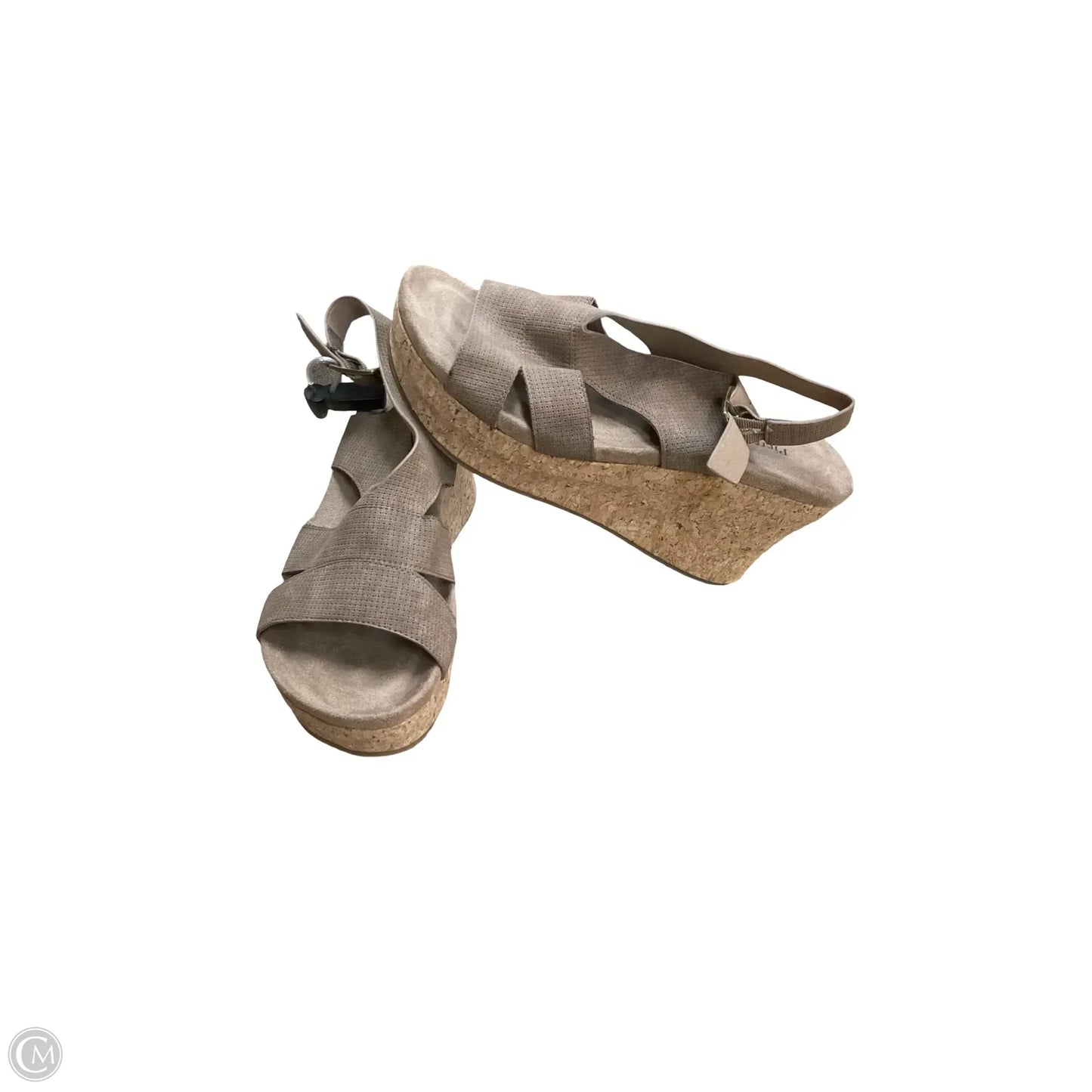 Sandals Heels Wedge By Pierre Dumas In Brown, Size: 10