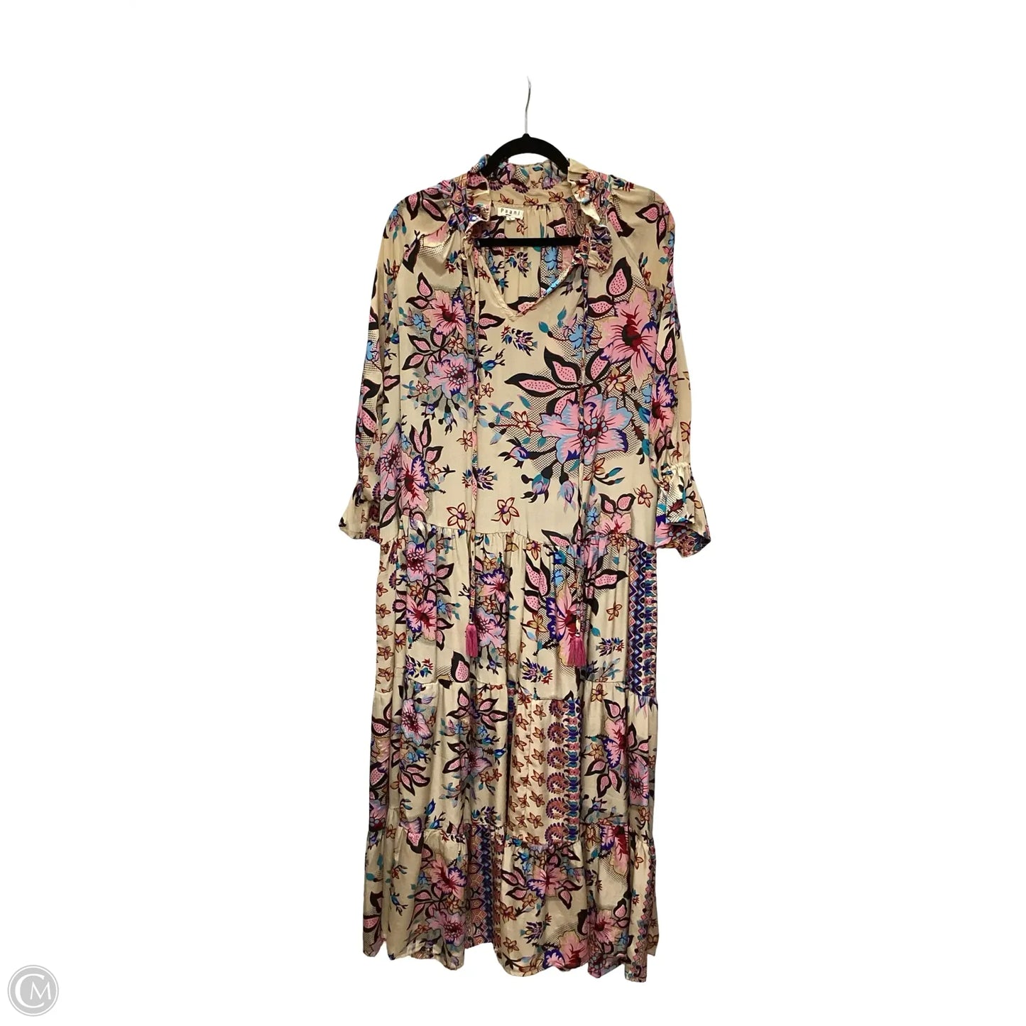 Dress Casual Maxi By Paani In Floral Print, Size: L