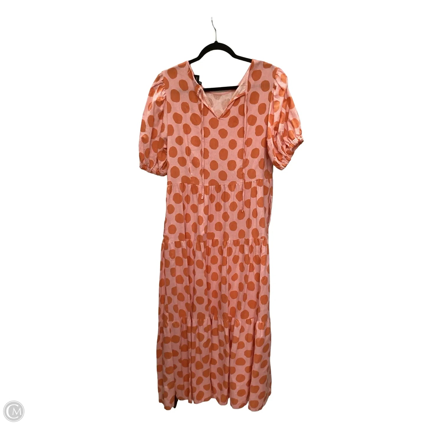 Dress Casual Maxi By Who What Wear In Orange & Pink, Size: Xl