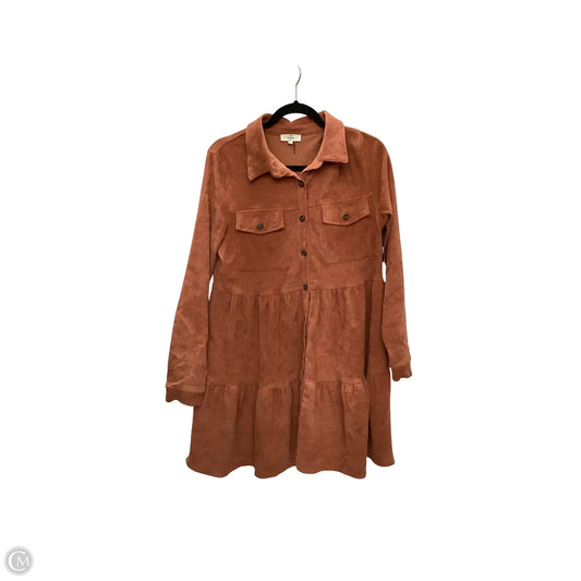 Dress Casual Short By Entro In Orange, Size: M