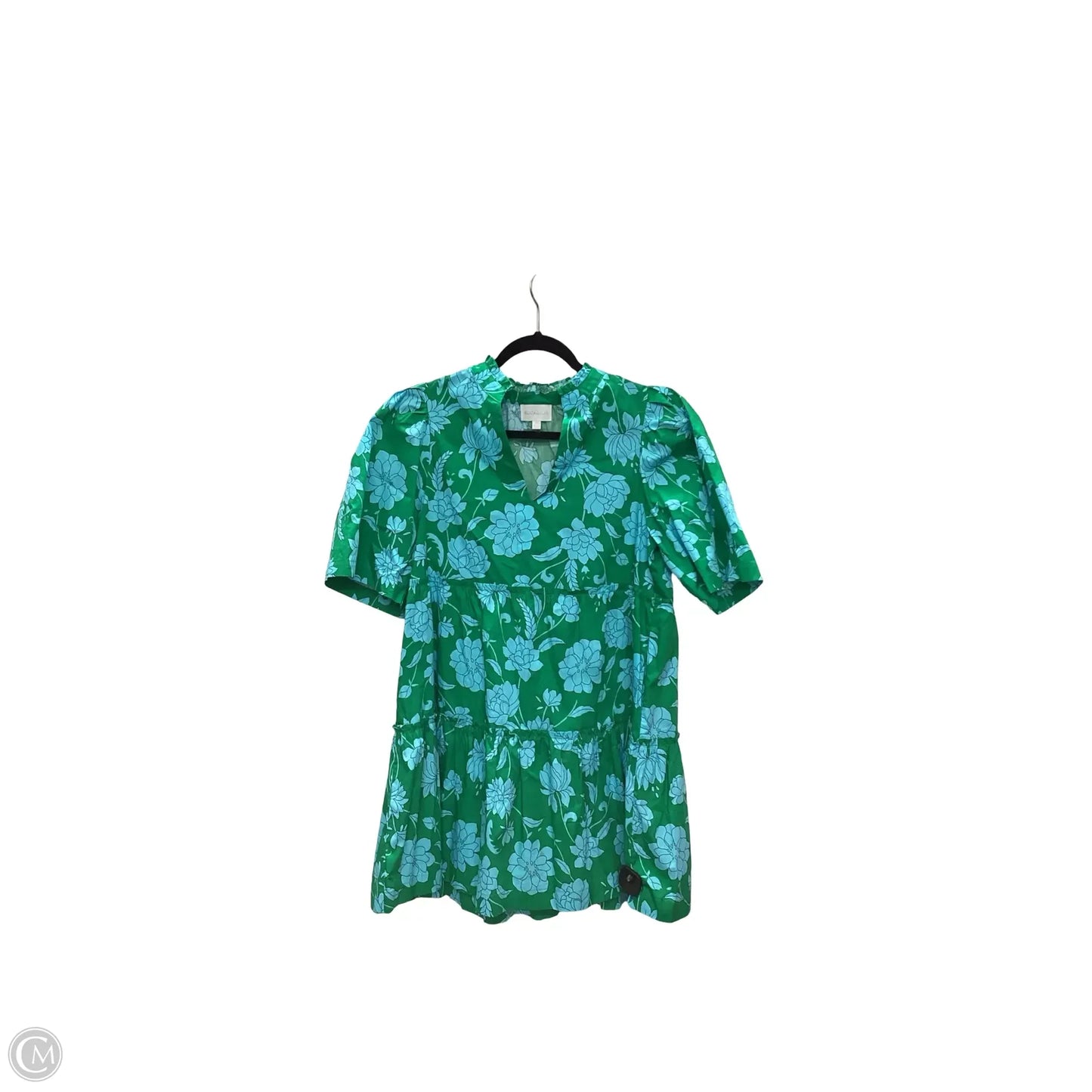 Dress Casual Short By Sugar Lips In Blue & Green, Size: Xs